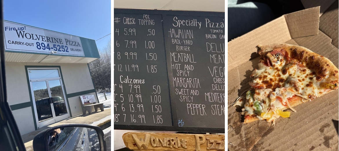 Wolverine Pizza Menu
