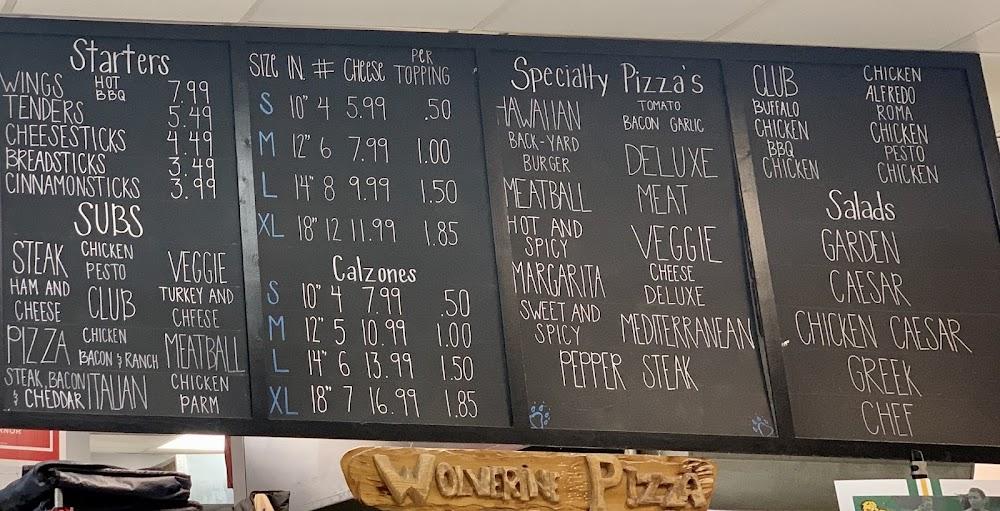 Wolverine Pizza Menu image 1