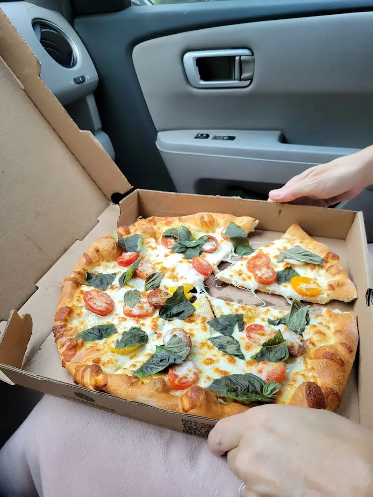 Tomato Basil and Garlic Pizza